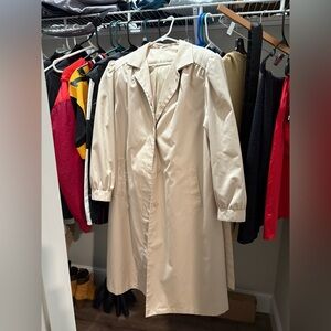 Vintage Cream Trench Coat